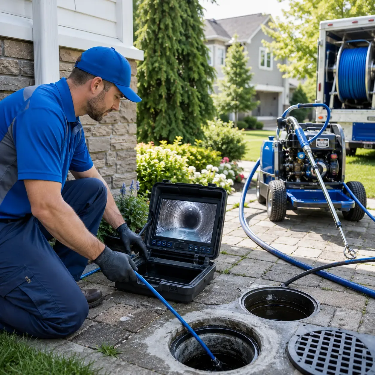Outdoor drain cleaning professionals serving Paloma, IL